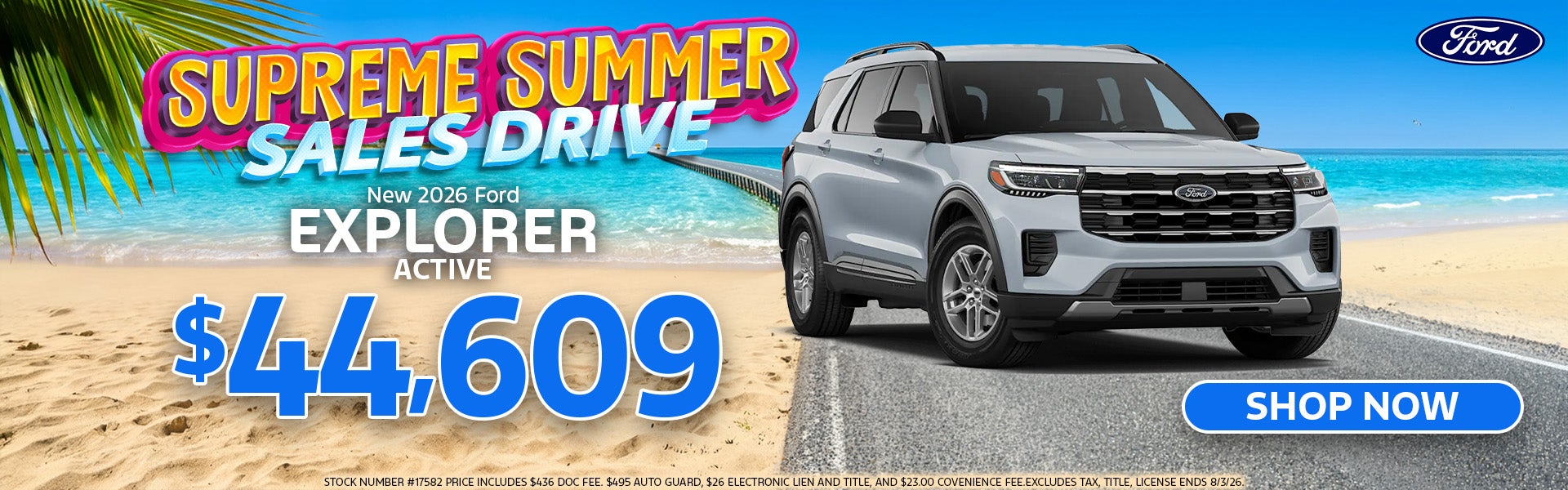  NEW 2026 FORD EXPLORER ACTIVE