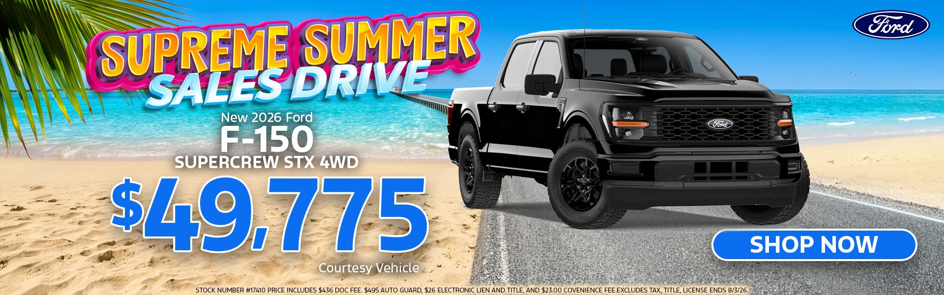 NEW 2026 FORD F-150 SUPERCREW STX 4WD